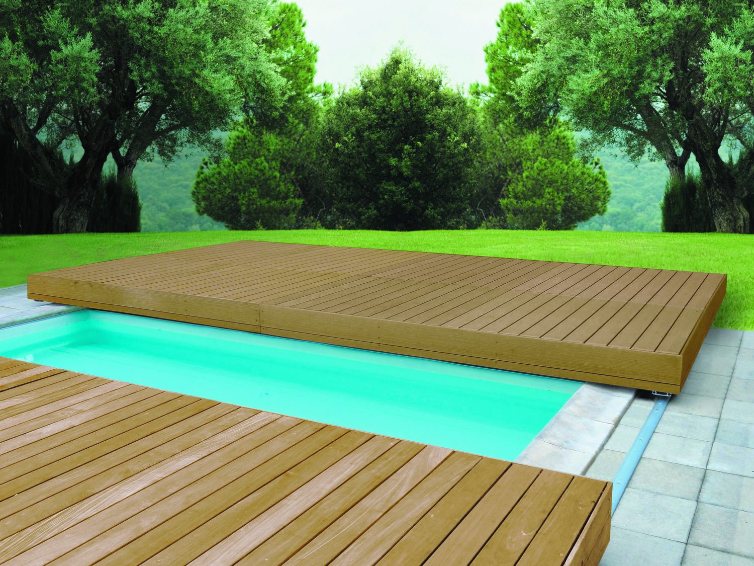 Sicherheits-Terrasse offen