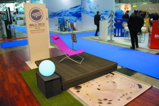 Sicherheits-Terrasse für eingelassenen Whirlpool