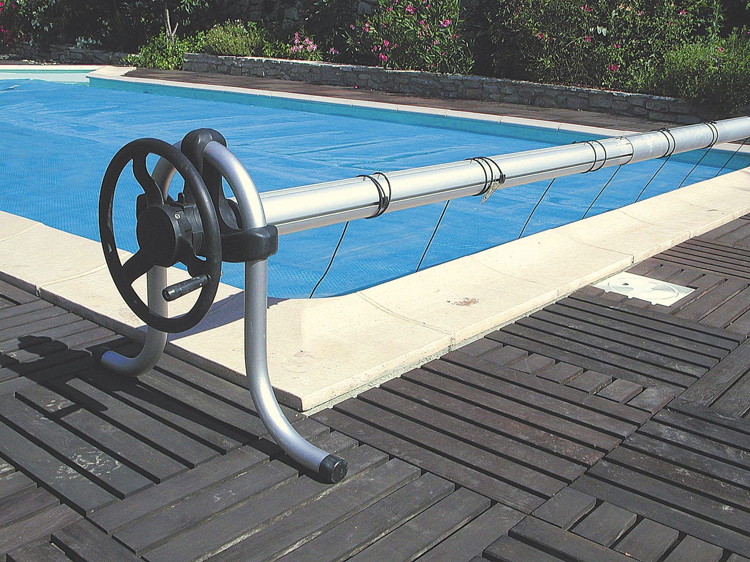 abgerollte Sommerabdeckung